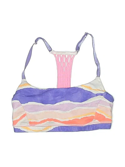 Pre-owned Lululemon Athletica Swimsuit Top Purple Swimwear