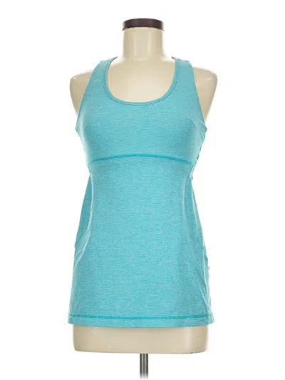 Pre-owned Lululemon Athletica Swimsuit Top Teal Swimwear In Blue