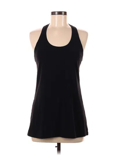 Pre-owned Lululemon Athletica Tank Top Black Halter Neckline Tops