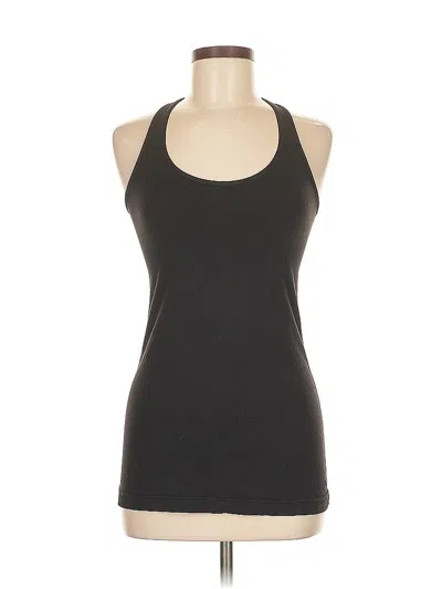 Pre-owned Lululemon Athletica Tank Top Black Halter Neckline Tops