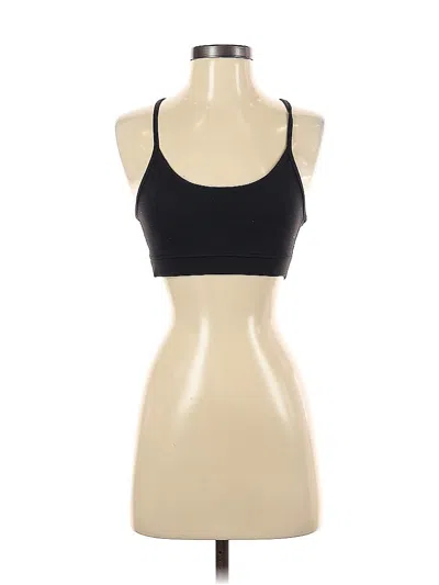Pre-owned Lululemon Athletica Tank Top Black Halter Neckline Tops