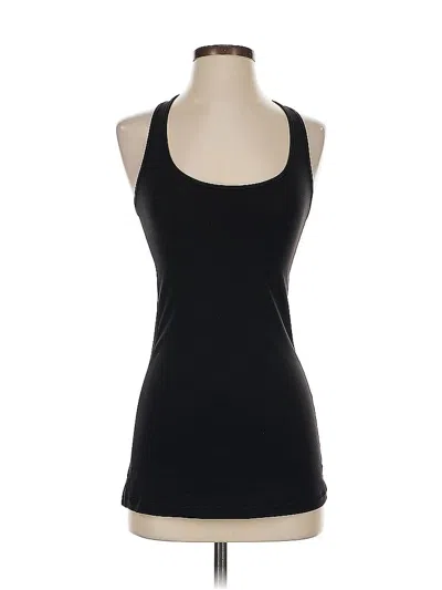 Pre-owned Lululemon Athletica Tank Top Black Halter Neckline Tops