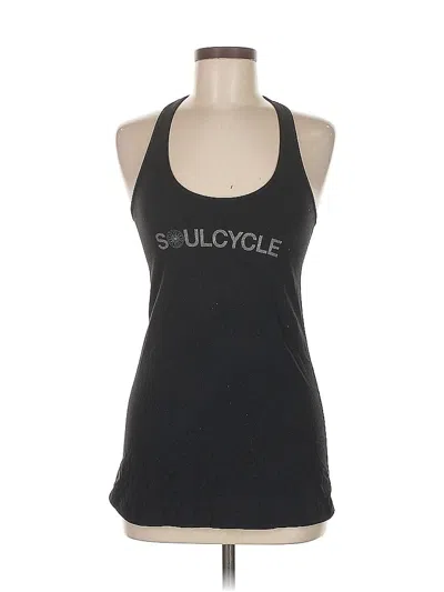 Pre-owned Lululemon Athletica Tank Top Black Halter Neckline Tops
