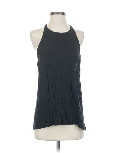 Pre-owned Lululemon Athletica Tank Top Black Halter Neckline Tops