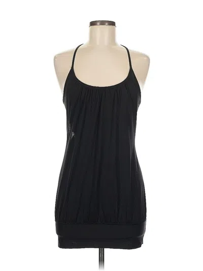 Pre-owned Lululemon Athletica Tank Top Black Halter Neckline Tops