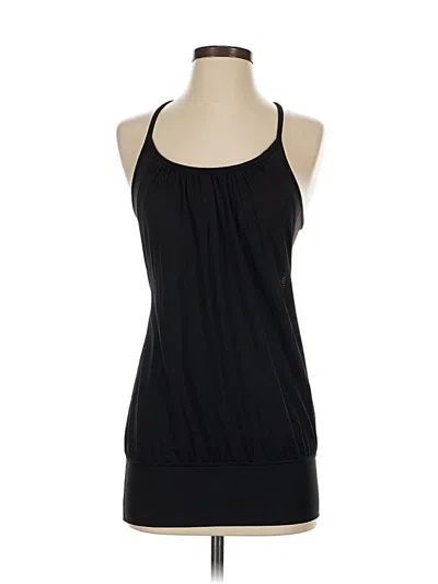 Pre-owned Lululemon Athletica Tank Top Black Halter Neckline Tops