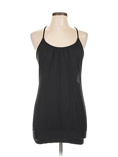 Pre-owned Lululemon Athletica Tank Top Black Halter Neckline Tops