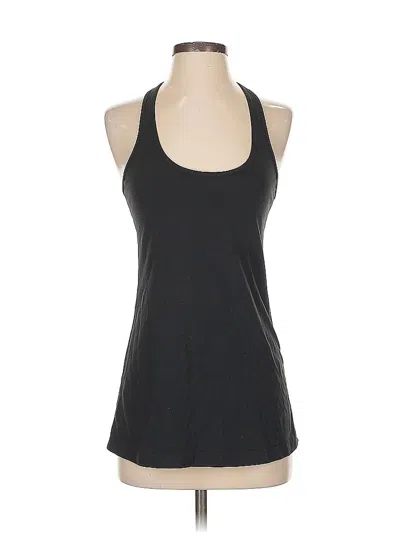 Pre-owned Lululemon Athletica Tank Top Black Halter Neckline Tops