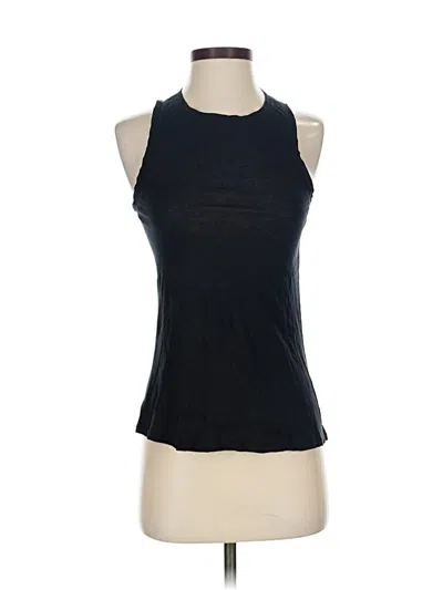 Pre-owned Lululemon Athletica Tank Top Black Halter Neckline Tops