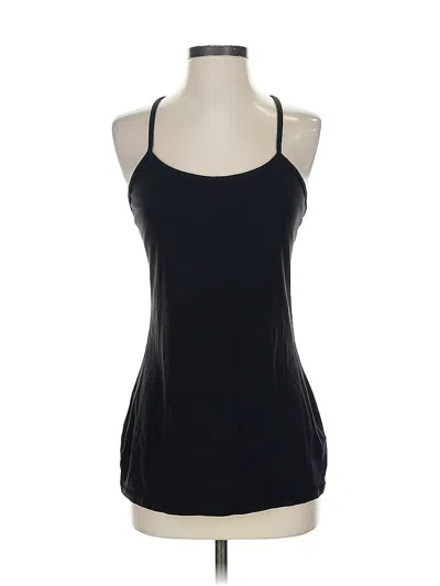 Pre-owned Lululemon Athletica Tank Top Black Halter Neckline Tops