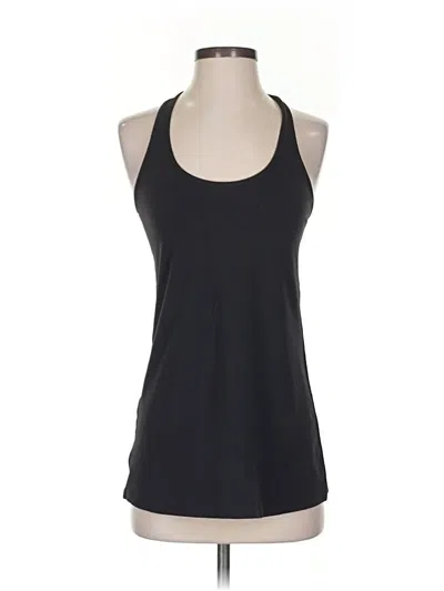 Pre-owned Lululemon Athletica Tank Top Black Halter Neckline Tops