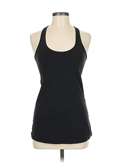 Pre-owned Lululemon Athletica Tank Top Black Halter Neckline Tops