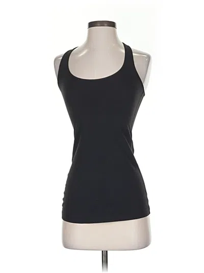 Pre-owned Lululemon Athletica Tank Top Black Halter Neckline Tops