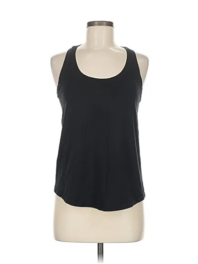 Pre-owned Lululemon Athletica Tank Top Black Halter Neckline Tops