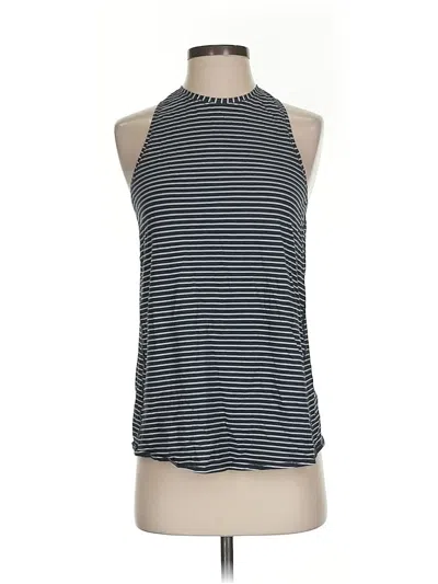 Pre-owned Lululemon Athletica Tank Top Black Halter Neckline Tops