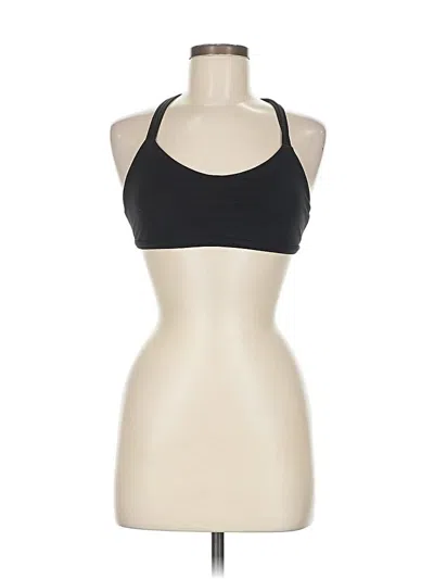 Pre-owned Lululemon Athletica Tank Top Black Halter Neckline Tops