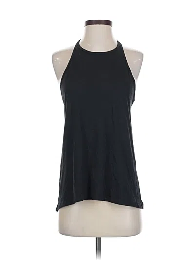 Pre-owned Lululemon Athletica Tank Top Black Halter Neckline Tops