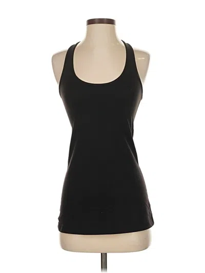 Pre-owned Lululemon Athletica Tank Top Black Halter Neckline Tops