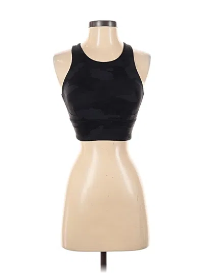 Pre-owned Lululemon Athletica Tank Top Black Halter Neckline Tops