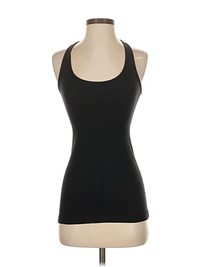 Pre-owned Lululemon Athletica Tank Top Black Halter Neckline Tops