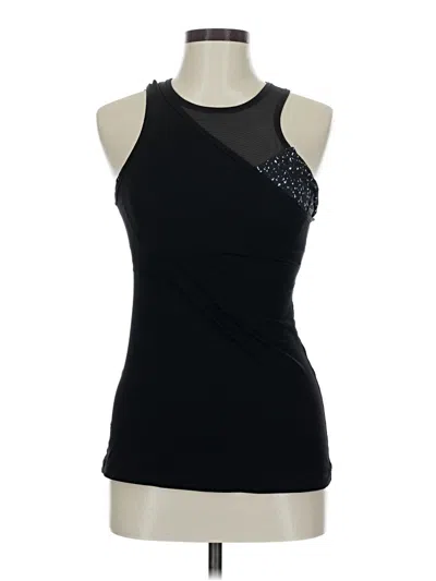 Pre-owned Lululemon Athletica Tank Top Black Halter Neckline Tops