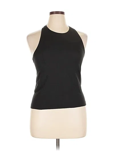Pre-owned Lululemon Athletica Tank Top Black Halter Neckline Tops