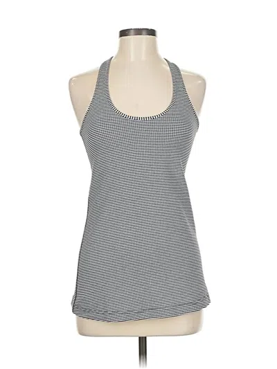 Pre-owned Lululemon Athletica Tank Top Black Halter Neckline Tops