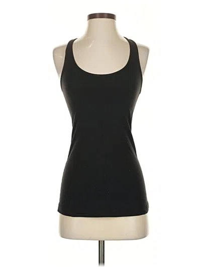 Pre-owned Lululemon Athletica Tank Top Black Halter Neckline Tops