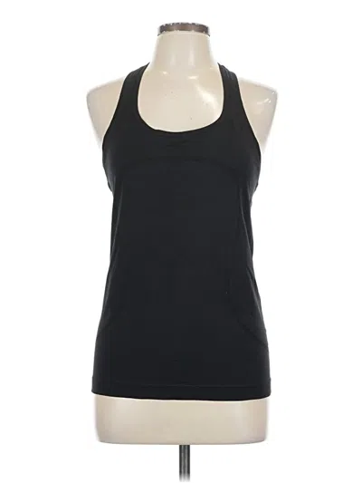 Pre-owned Lululemon Athletica Tank Top Black Halter Neckline Tops
