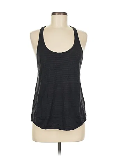 Pre-owned Lululemon Athletica Tank Top Black Halter Neckline Tops
