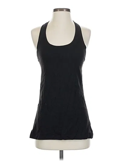Pre-owned Lululemon Athletica Tank Top Black Halter Neckline Tops