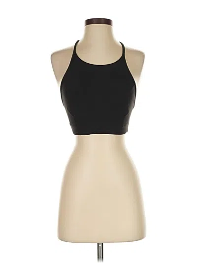 Pre-owned Lululemon Athletica Tank Top Black Halter Neckline Tops