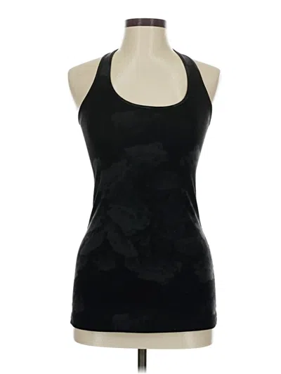 Pre-owned Lululemon Athletica Tank Top Black Halter Neckline Tops
