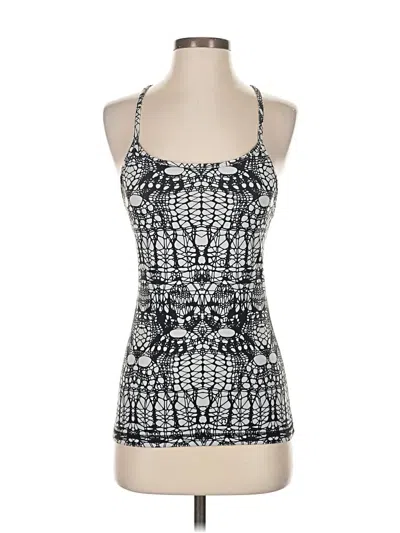 Pre-owned Lululemon Athletica Tank Top Black Halter Neckline Tops