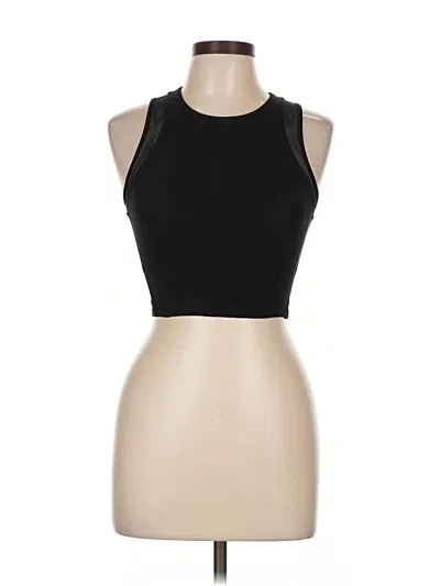 Pre-owned Lululemon Athletica Tank Top Black Halter Neckline Tops