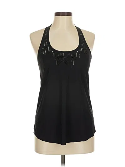 Pre-owned Lululemon Athletica Tank Top Black Halter Neckline Tops