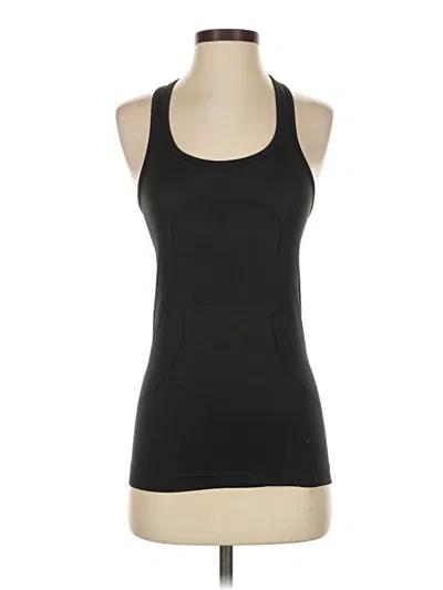Pre-owned Lululemon Athletica Tank Top Black Halter Neckline Tops