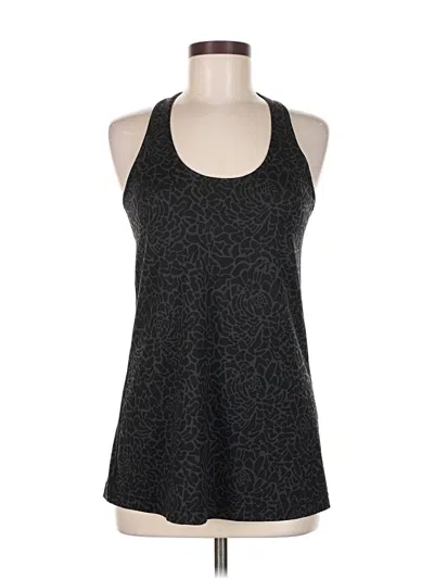 Pre-owned Lululemon Athletica Tank Top Black Halter Neckline Tops