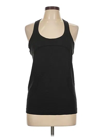 Pre-owned Lululemon Athletica Tank Top Black Halter Neckline Tops