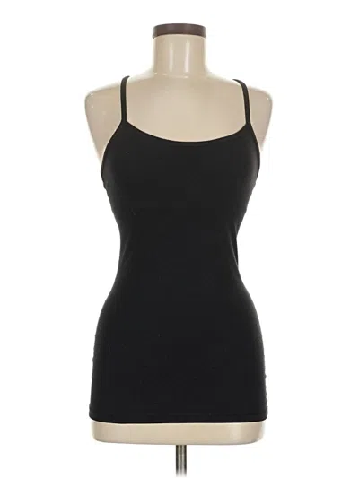 Pre-owned Lululemon Athletica Tank Top Black Halter Neckline Tops