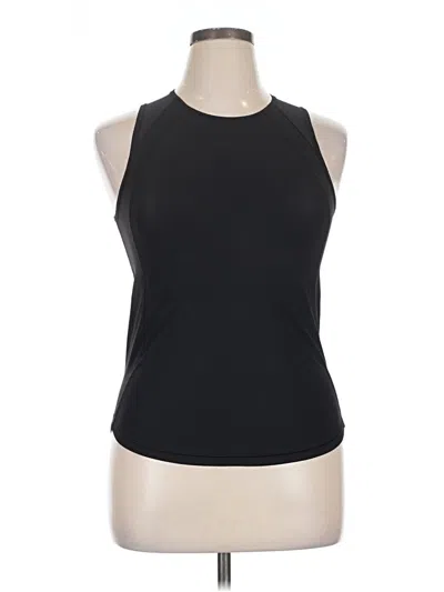 Pre-owned Lululemon Athletica Tank Top Black Halter Neckline Tops