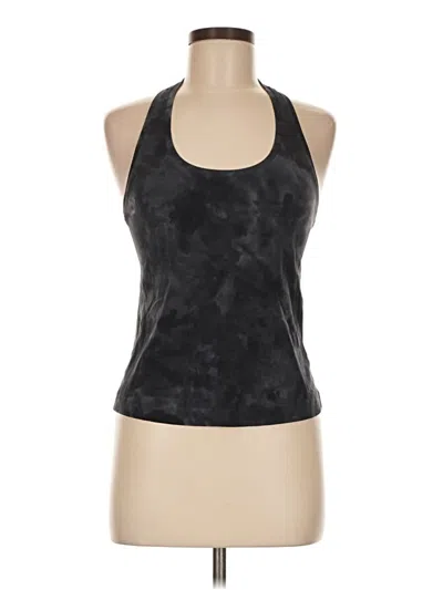 Pre-owned Lululemon Athletica Tank Top Black Halter Neckline Tops