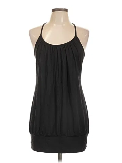 Pre-owned Lululemon Athletica Tank Top Black Halter Neckline Tops