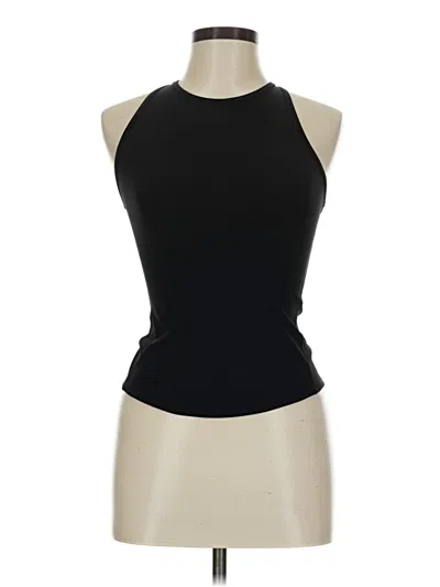 Pre-owned Lululemon Athletica Tank Top Black Halter Neckline Tops
