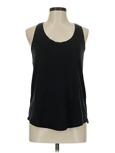Pre-owned Lululemon Athletica Tank Top Black Halter Neckline Tops