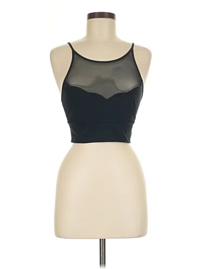 Pre-owned Lululemon Athletica Tank Top Black Halter Neckline Tops