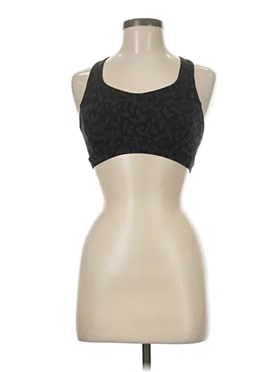 Pre-owned Lululemon Athletica Tank Top Black Halter Neckline Tops