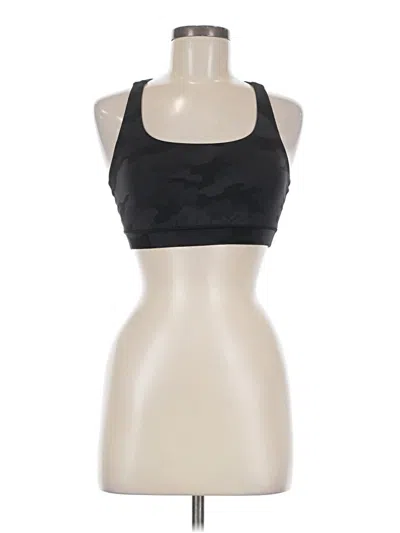Pre-owned Lululemon Athletica Tank Top Black Halter Neckline Tops