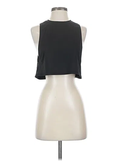 Pre-owned Lululemon Athletica Tank Top Black Halter Neckline Tops