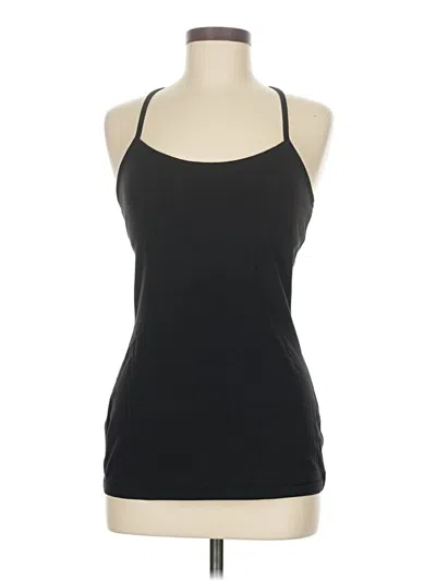Pre-owned Lululemon Athletica Tank Top Black Halter Neckline Tops